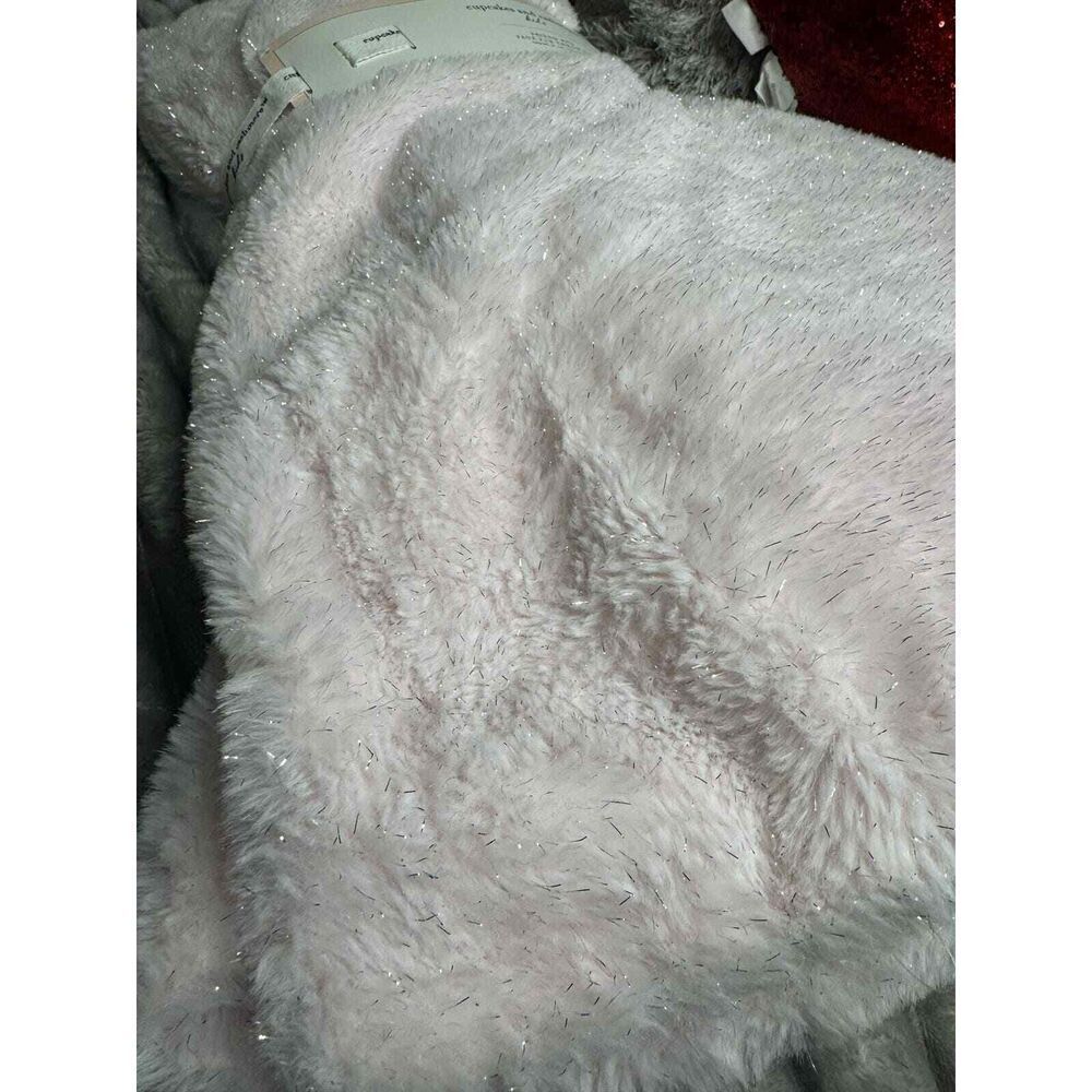 Cupcakes & cashmere twin throw Blanket novelty pink sparkle